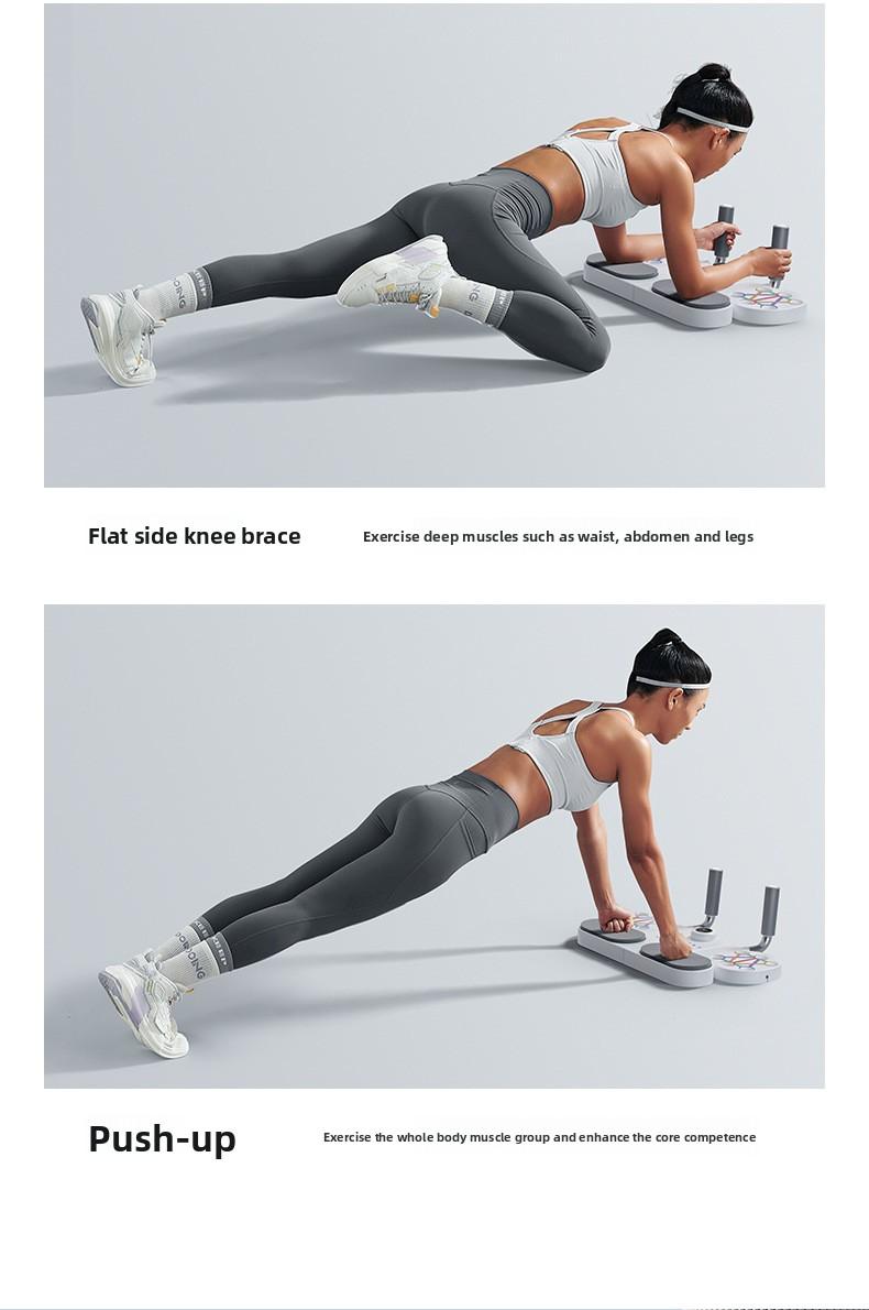 Advanced 3-in-1 Full-Body Training Platform — Improve Form, Next-Level Total Body Strength Board — Designed for Cleaner Push-Ups, Stronger Planks, and Versatile Resistance Band Training in One Compact System!