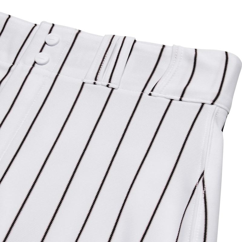 Traditional Fit Triple Crown Classic Baseball Pants With Knit-in Pinstripes And Reinforced Sliding Areas