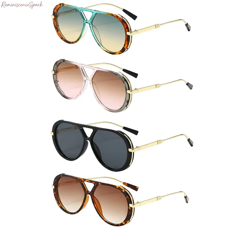 Women's 4-Pack Full Rim UV Blocking Sunglasses - High Quality, Trendy Casual, Lightweight Durable, Textured Frame, UV400 Protection Sports & Everyday Eyewear, High Quality Sunglasses