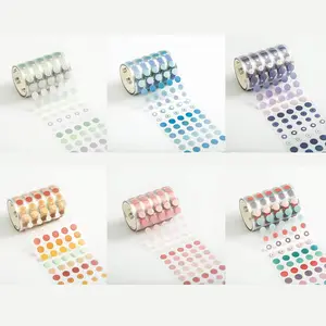 6 Rolls Circle Stickers - Colorful Circles Stickers Pack - Translucent Color Coding Dots Labels -  Color Code Sticker, for Customizing Planners  Calendar