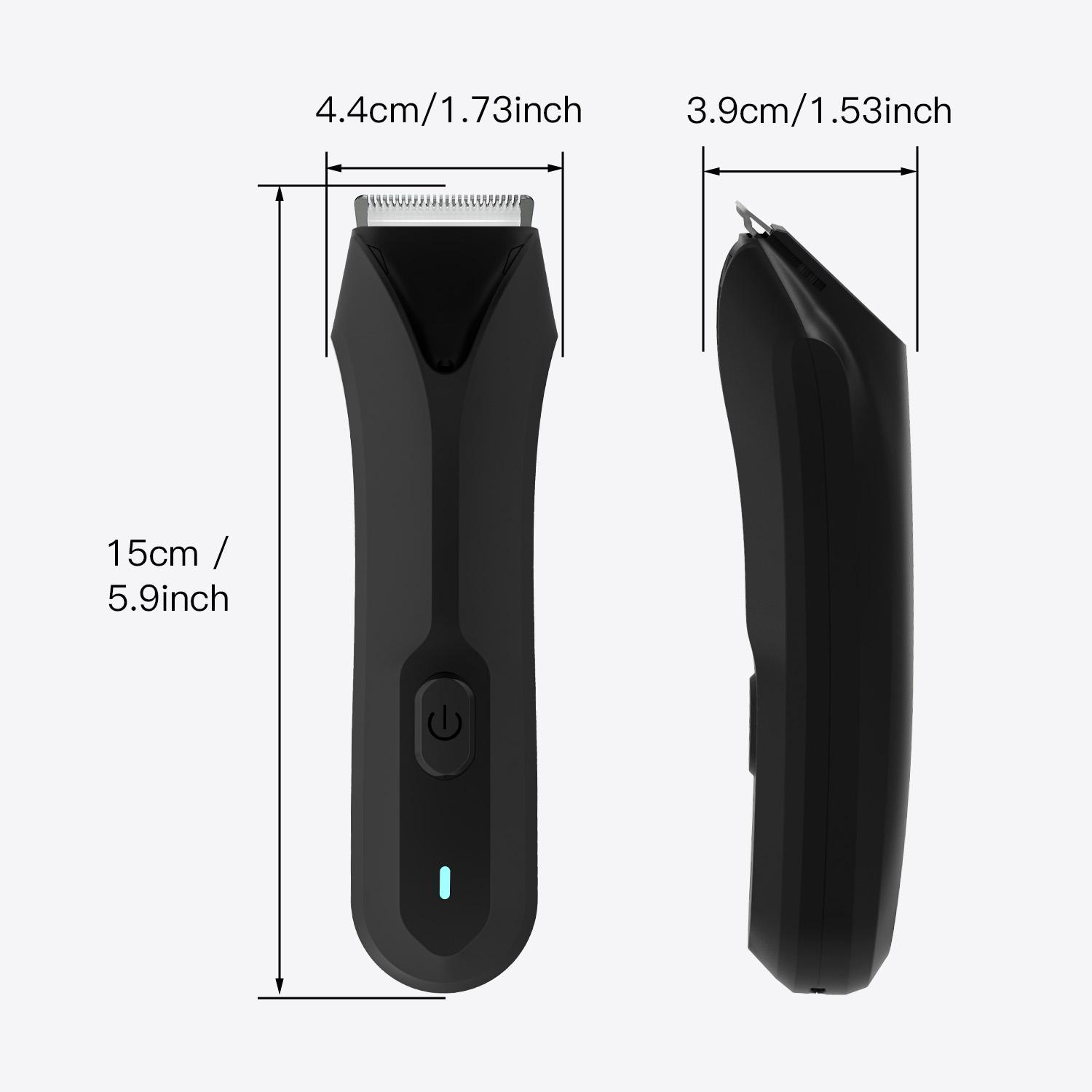 Electric Hair Trimmer for Men, 1 Box Rechargeable Waterproof Electric Ball Trimmer with Positioning Combs & Cleaning Brush & Base, Men's Grooming Tool, Hair Cutting Machines, Shaver Trimmer