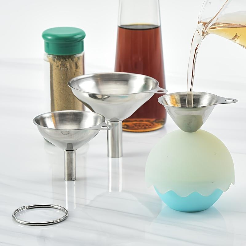 Three-Piece Stainless Steel Funnel Set