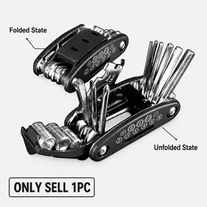 16-In-1 Combination Wrench Set, Universal Multifunctional Ratchet Wrench Tool Kit, Non-Slip Handle, Rotating Design, Home & Car Repair