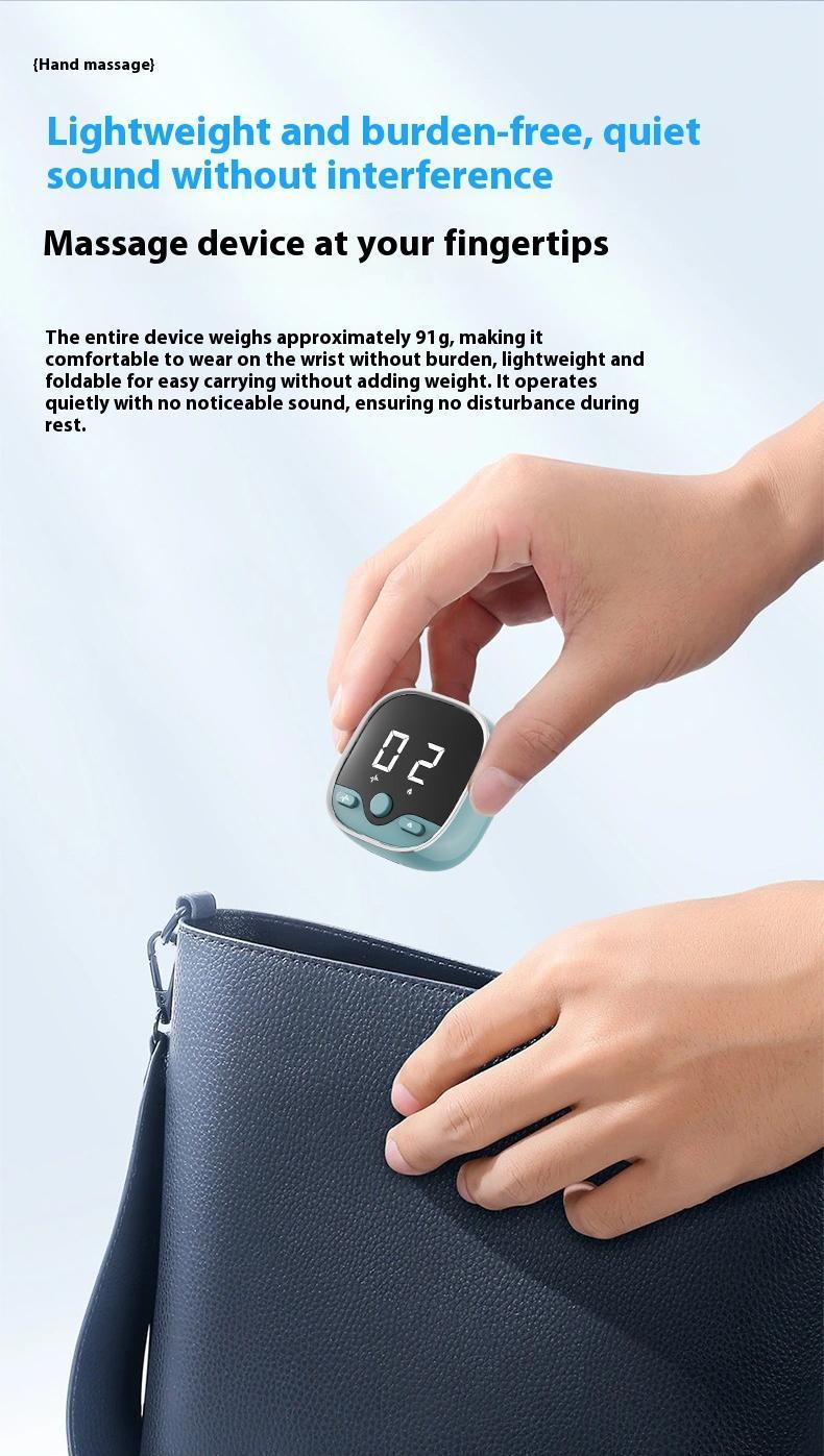 Electric Wrist Vibratory Massager with Heat Therapy for Hand Care Pain Relief, Lightweight 5 Massage Modes 9 Levels, Heated Cordless Rechargeable Hand Massage Wrap for Carpal Tunnel Arthritis Gamer, Portable Gift for Women Men Parents, Home Office Travel Electric Wrist Vibratory Massager with Heat Therapy for Hand Care Pain Relief, Lightweight 5 Massage Modes 9 Levels, Heated Cordless Rechargeable Hand Massage Wrap for Carpal Tunnel Arthritis Gamer, Portable Gift for Women Men Parents, Home Office Travel