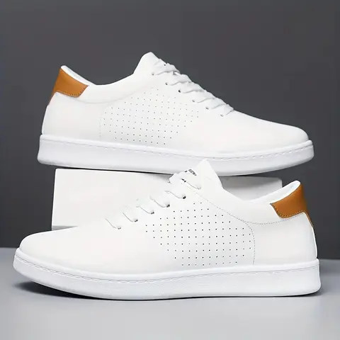 Men's Casual Sneakers, Comfortable Trainer Footwear for Daily Wear, Durable Shoes for Outdoor Activities