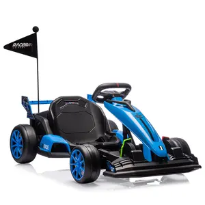 High-Performance 24V Electric Drift Go Kart for Kids 6+ – Adjustable Seat, Dual 200W Motors, adjustable Speeds up to 8.5 MPH, EVA Silent Wheels, Dual Pedals – Safe Outdoor Ride-On Toy