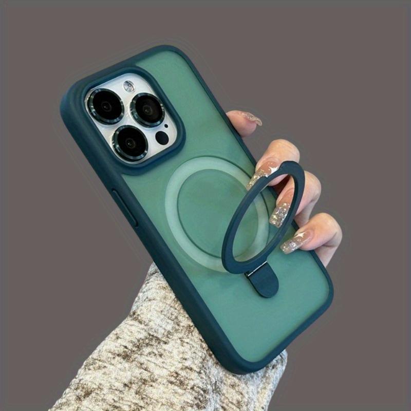 Magnetic Ring Holder Phone Cases for iPhone 17 16 15 14 13 12 11Pro Max Series, Durable Shockproof Protective Covers with Built-in Kickstand, Wireless Charging Compatible Protection Casing for iphone 17 Pro Max