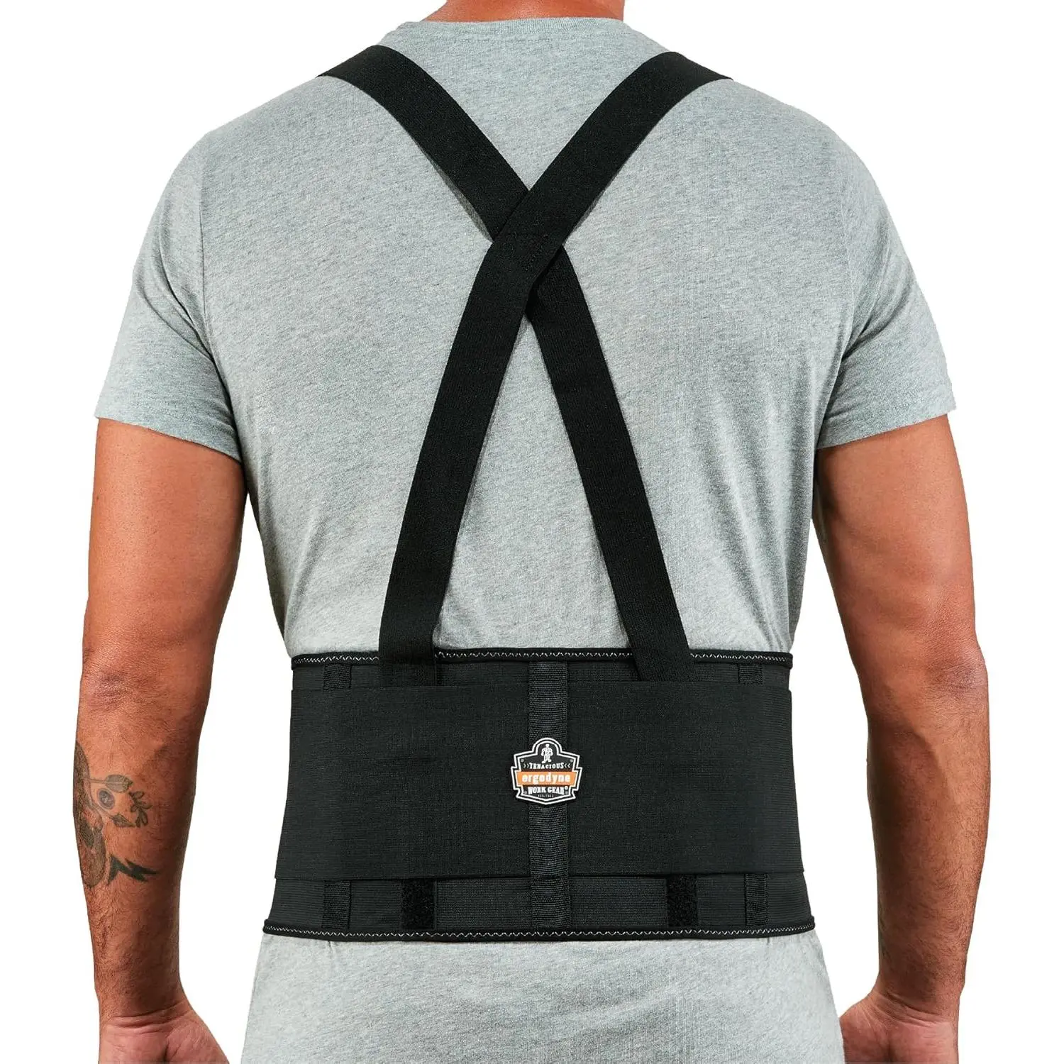 Outdoor Sports Polyester Ergodyne ProFlex 1650 Back Support Belt, 7.5" Elastic, Adjustable, Remove Straps, XL Size, Sports & Outdoor Protective Gear Accessory