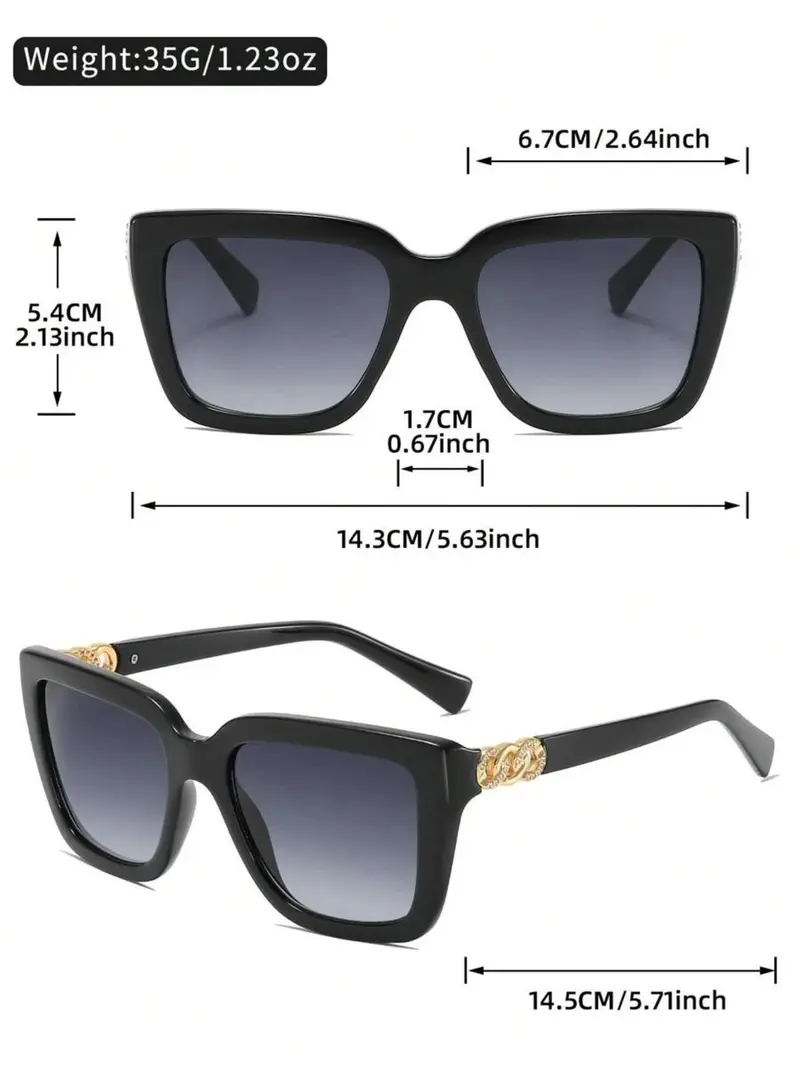 Lifemando Classic Square Frame Tinted Lens Sunglasses, Elegant Trendy Sunglasses for Women, Fashionable Shades for Everyday Use and Outdoor Activities, Summer Sunglasses, Sun Protective Sunglasses, Square Framed Sunglasses, Stylish Sunglasses Lifemando Classic Square Frame Tinted Lens Sunglasses, Elegant Trendy Sunglasses for Women, Fashionable Shades for Everyday Use and Outdoor Activities, Summer Sunglasses, Sun Protective Sunglasses, Square Framed Sunglasses, Stylish Sunglasses