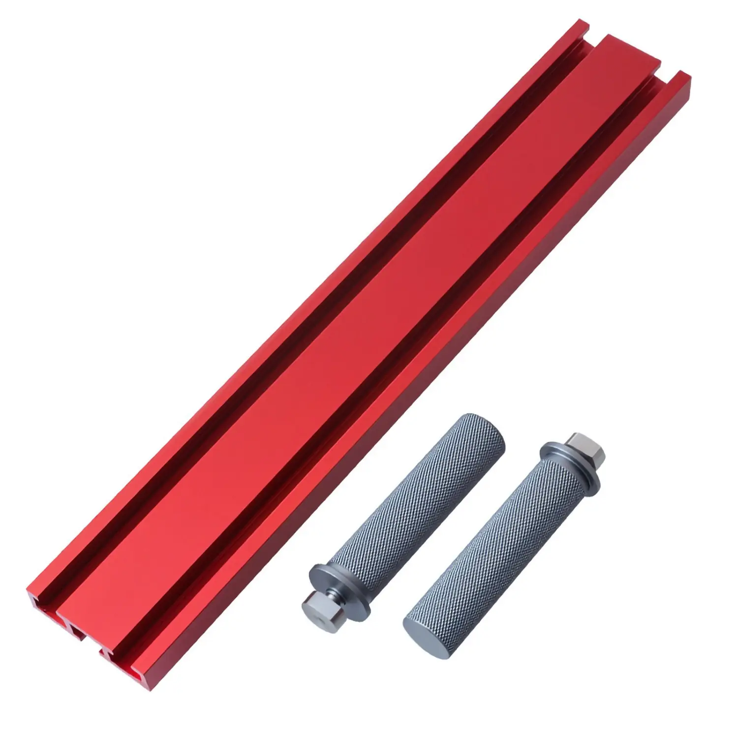 20mm Aluminum Alloy Workbench Clamp Set, Includes Positioning Block, Ideal for Woodworking Saw Tables, Workbenches, and Bench Drills