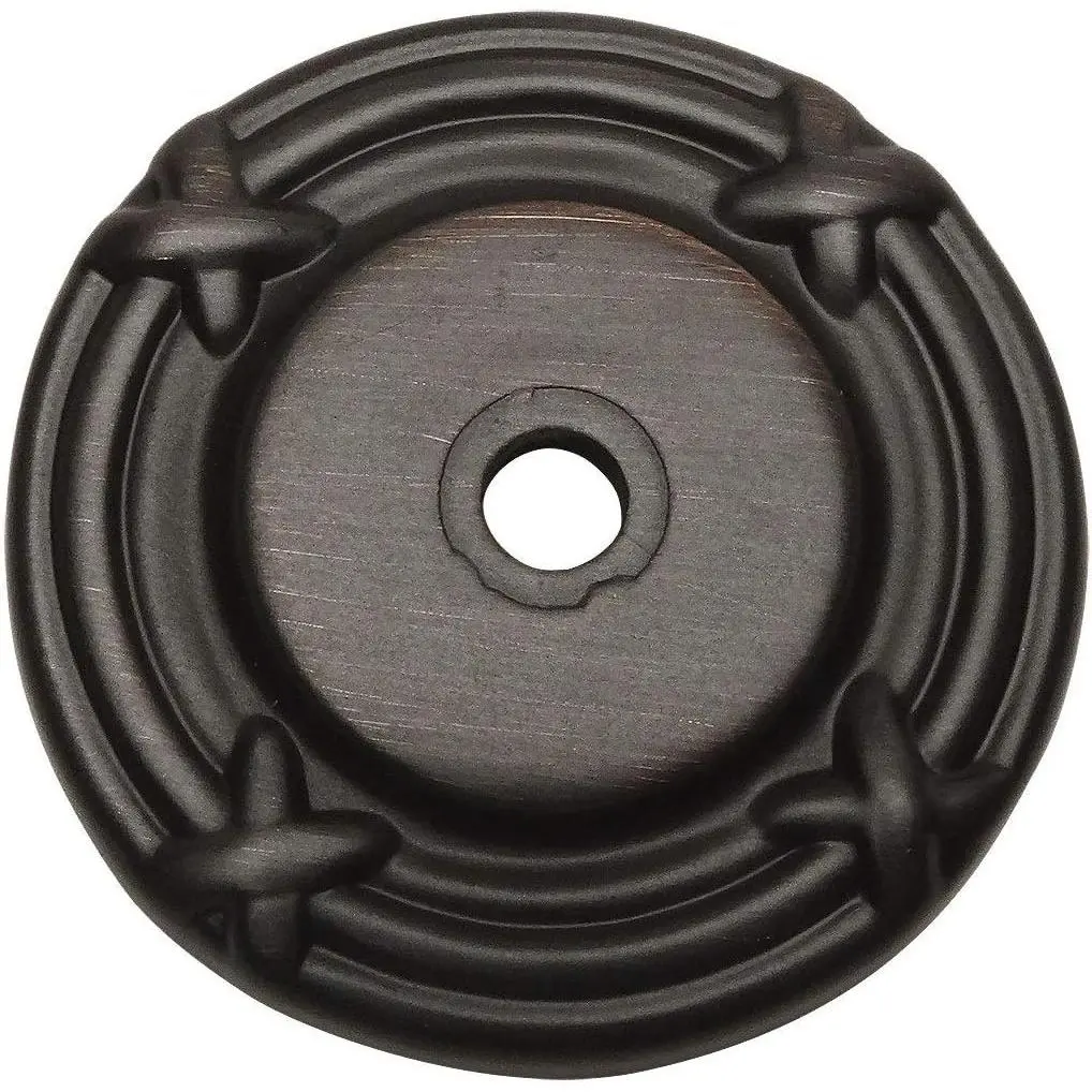 10 Pack 9468ORB Oil Rubbed Bronze Cabinet Hardware Knob Backplate