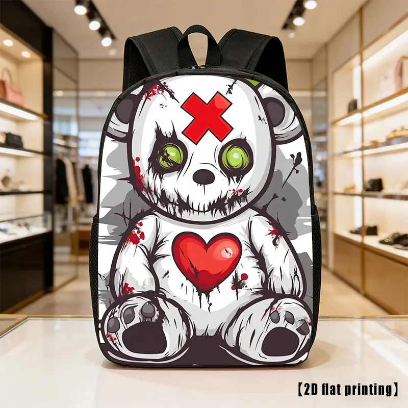 Violent Bear, Lightweight, Large-Capacity Unisex Backpack with Adjustable Shoulder Straps, Side Pockets, Suitable for Casual Wear, Commuting, And Multiple Uses.Ideal for Hiking, Mountaineering, And Adventure, As Well As a Laptop Bag