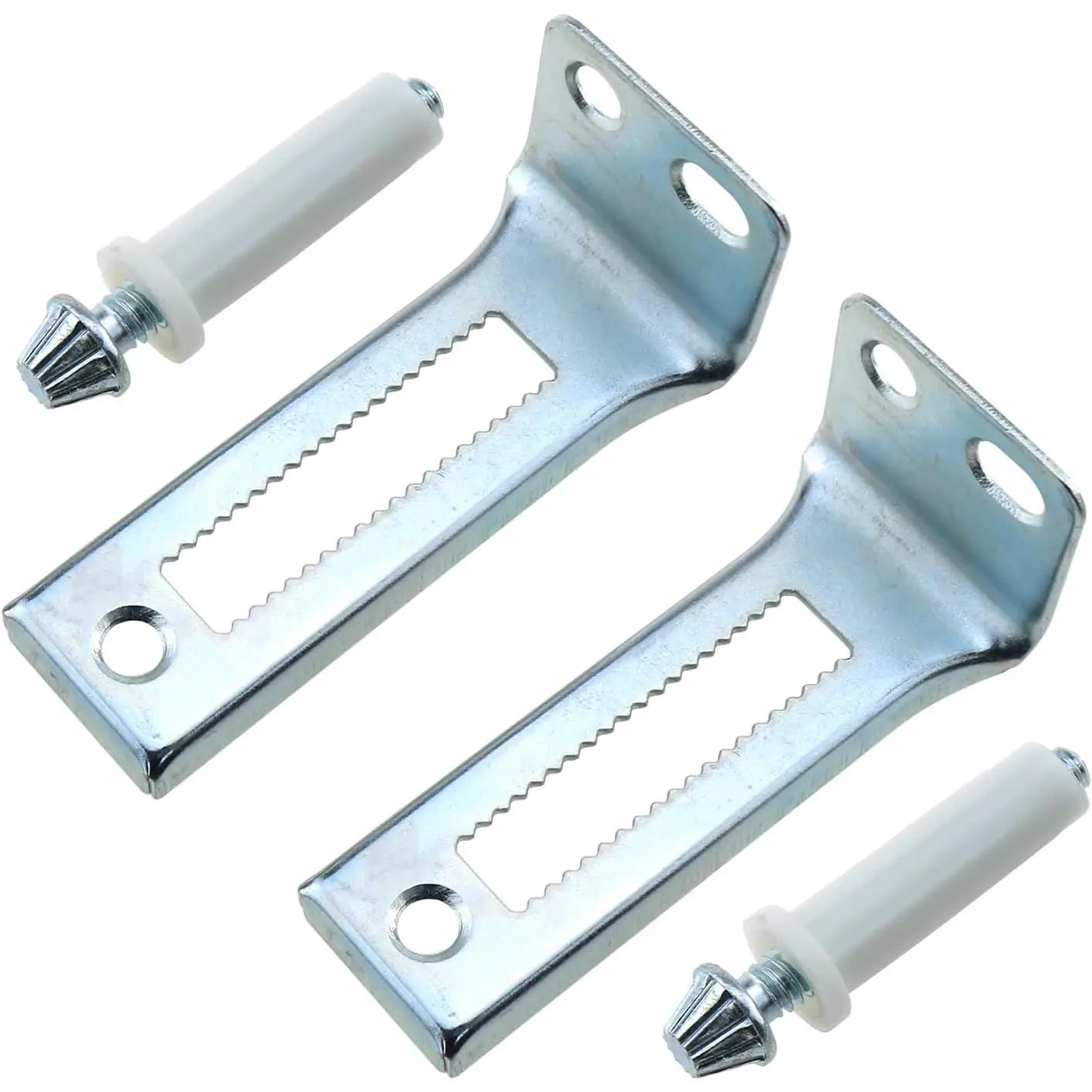 4 count Bi-Folding Sliding Door Hardware Kit: Bi-Folding Door Bottom Pivot & Support Metal Plate, , Suitable for 1-1/4" to /8" Bifold Doors