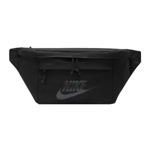 Nike Sporty Casual Messenger Bag with Large Logo – Unisex Polyester Crossbody, Shoulder, or Waist Bag in Black