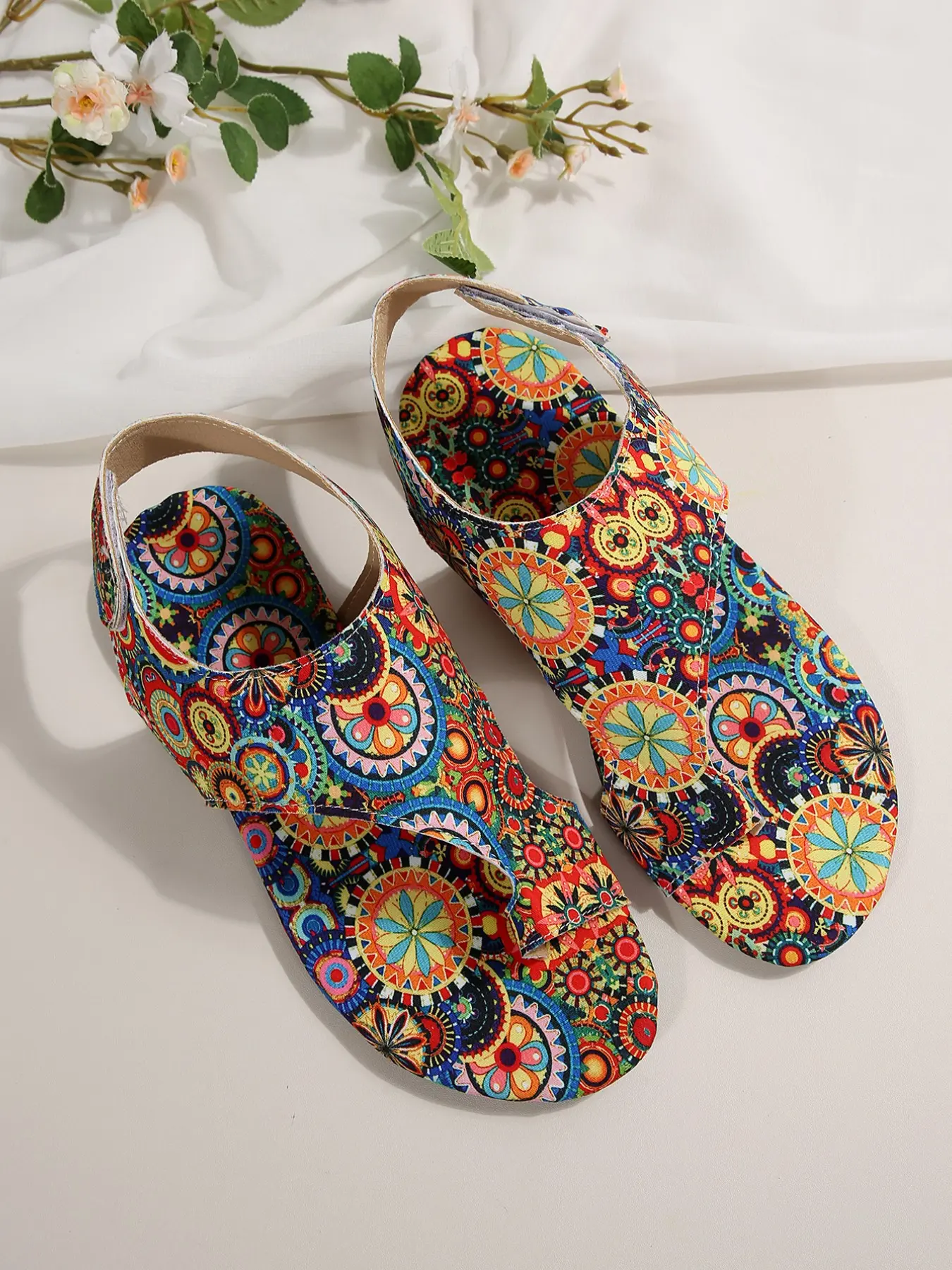 New Summer Boho Open-Toe Sandals for Women, Beach Vacation Flip Flops, Versatile Soft Sole Comfy Comfortable Casual Shoes