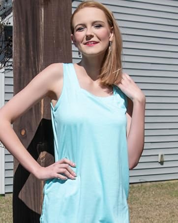 WIHOLL Summer Tank Tops for Women Square Neck Loose Fit Casual Fashion Flowy Sleeveless