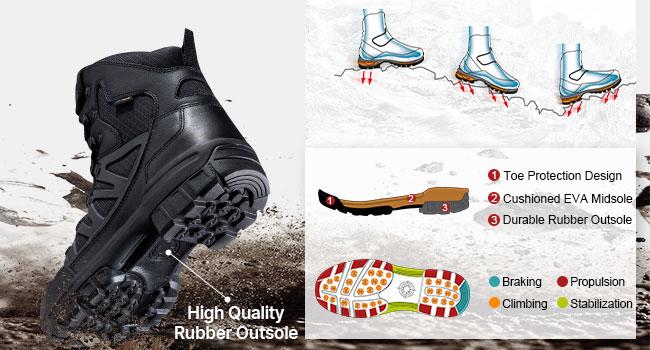 FREE SOLDIER Men's Waterproof Tactical Hiking Boots Military Work Boots Combat Boots FREE SOLDIER Men's Waterproof Tactical Hiking Boots Military Work Boots Combat Boots