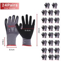 24 Pairs Middle Work Gloves