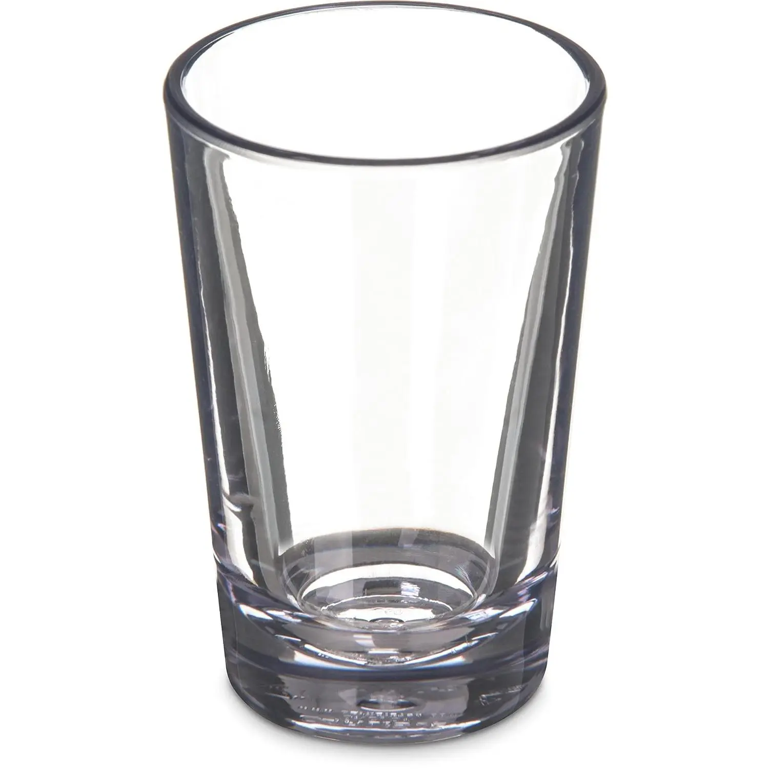 Alibi Shot Glass Clear Glass for Restaurant, Kitchen, and Bar, Plastic, 3 Ounces, Clear