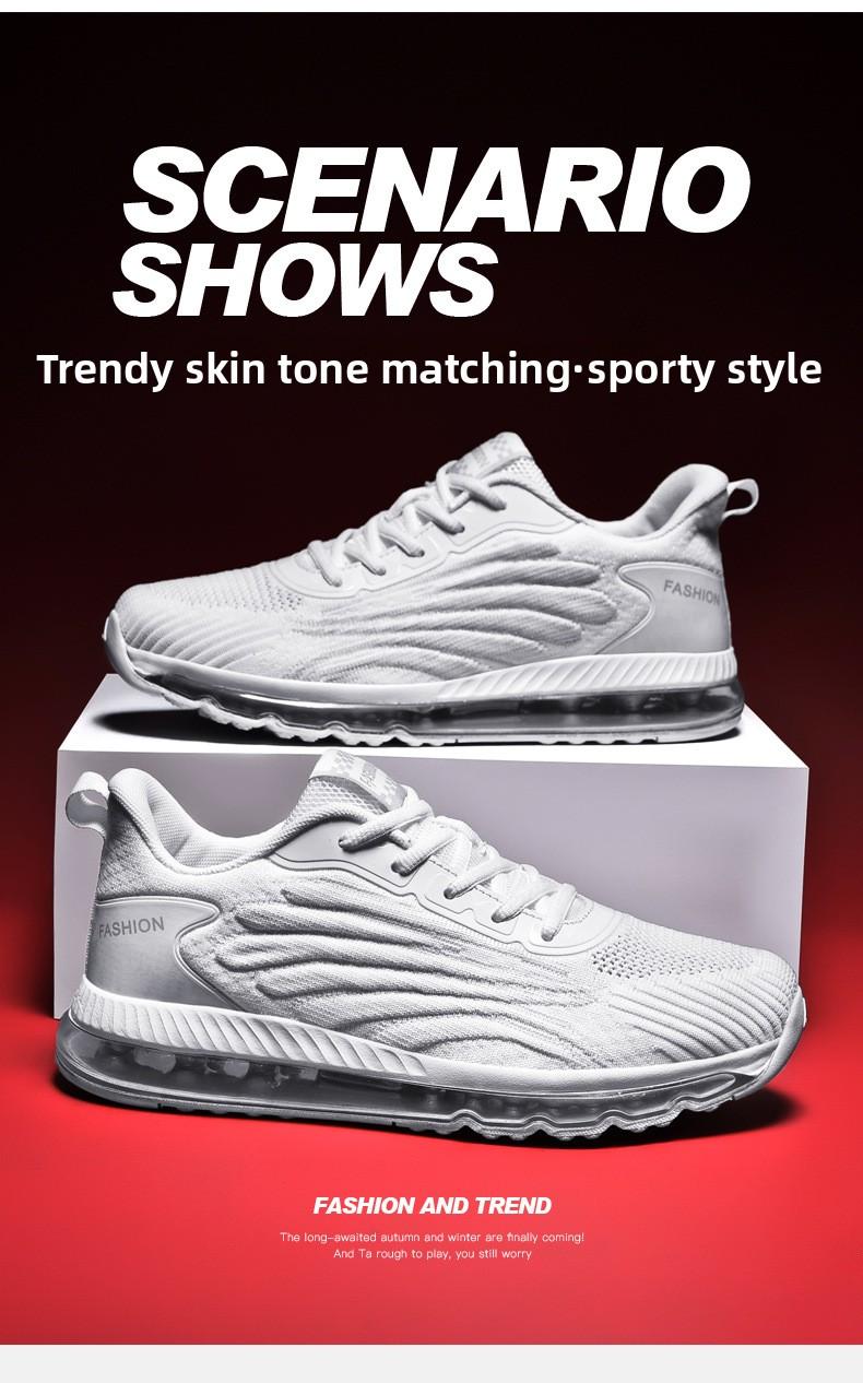 Mesler Men's Sporty Solid RoundToe Laces Trainers, Fashionable Lace UpFront Mesh Breathable Comfortable Sports Air Running Shoes Sporty Lightweight Breathable Running Shoes For Exercise & Daily Wear