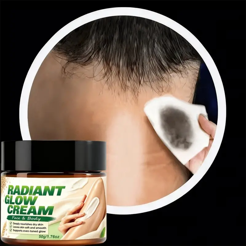 Radiant Glow Face & Body Cream, Niacinamide & Rice Extract & Centella Asiatica Infused, Hydrating, Smooth Soft Skin Lotion, Even Tone Brightening Body Moisturizer, For Underarms, Knees, Natural Skin Glow Care, Daily Nourishing Body Cream For All Ski