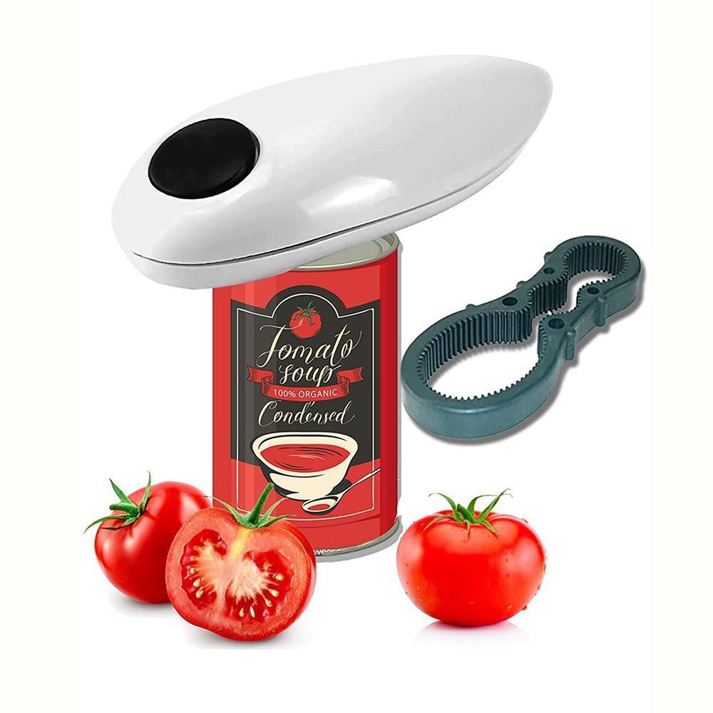 Electric Can Opener, 1 Count Battery Powered Automatic Can Opener, Household Kitchen Gadgets for Home, Office and Outdoor Camping (batteries not included)