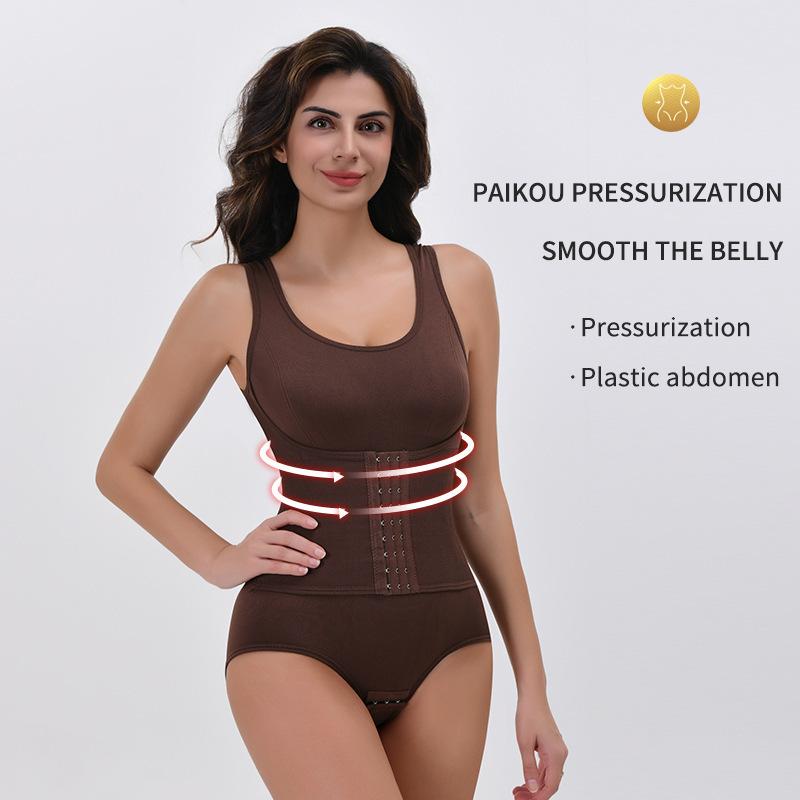 Buttoned Shapewear for Women, Body Shaping, Waist Slimming, Tight-Fitting, Hip-Lifting, One-Piece Shapewear, Plus Size, Waist Cincher, Tummy Control, Body Shaper One-Piece