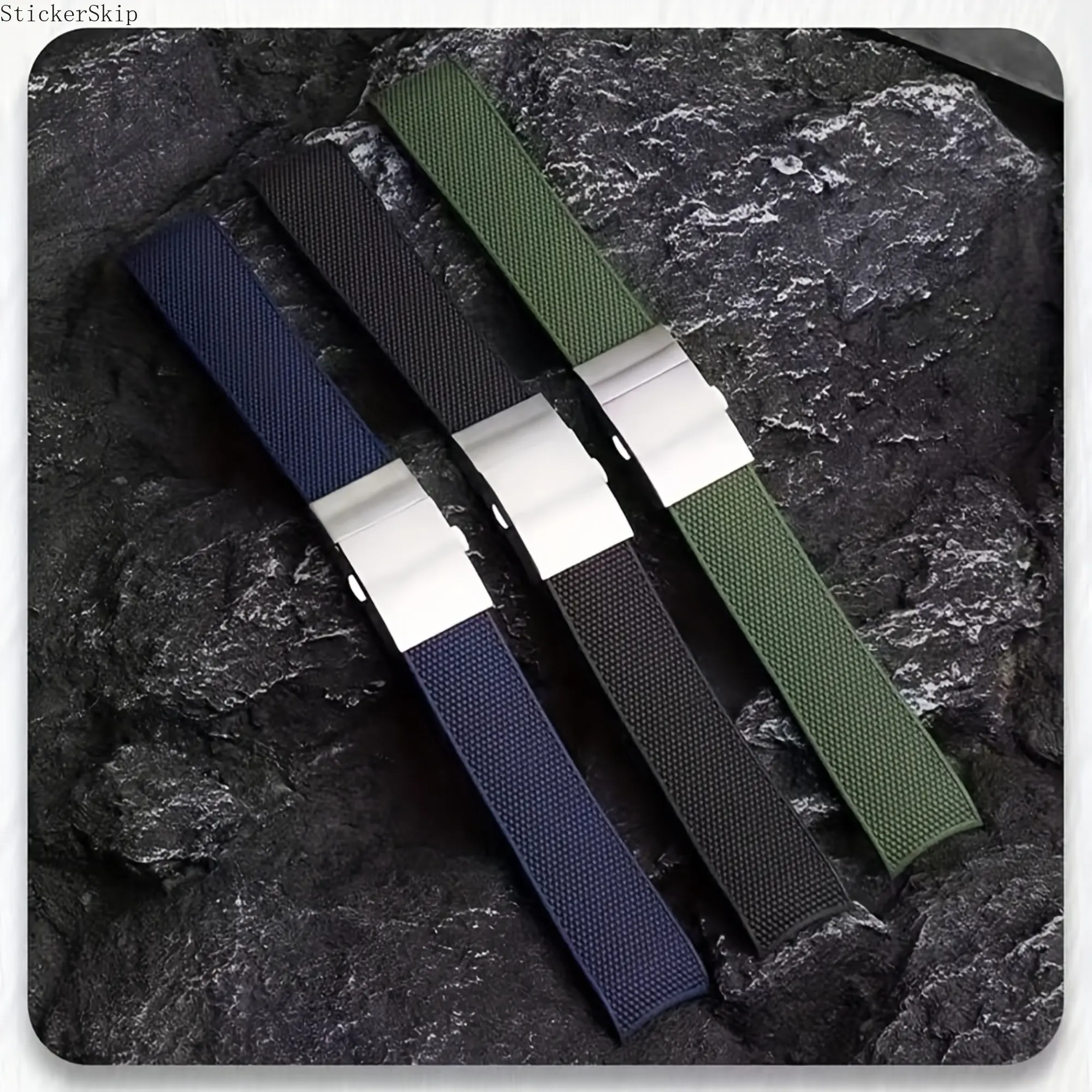 Watch Band, 21mm Rubber Replacement Watch Strap for Longines Conquest, Soft Waterproof Comfortable Wristband for Men, Fits Longines Models L3.696/740/742/743/744/781/782/783/883, Sleek Durable Watch Accessory, Perfect Gift Option for Halloween, Thanksgivi