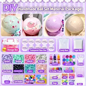 DIY Squeezing Ball Kit, Handmade Noisy Ball, Pinching Cat Paw Squeeze Set, Adult & Stress Relief Toy, Decompression Squishy, Squishy Ball Suit