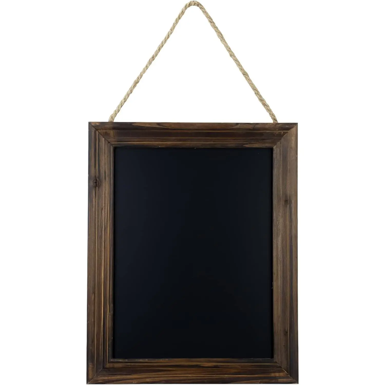 Rustic Wall Hanging Magnetic Chalkboard Signs 14 x 11 inches Distressed Wood Framed Display Board for Kitchen, Wedding Party, Pantry, Office, Classroom - Brown