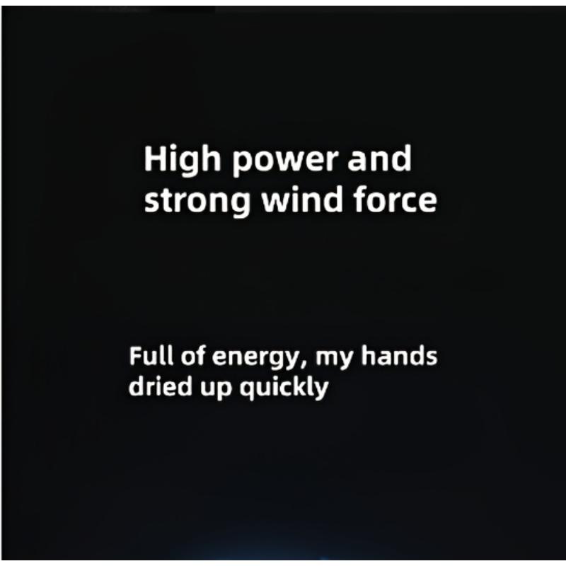 Fully automatic sensor hand dryer, commercial compact warm air hand dryer, American standard plug 110V, 1000W, suitable for home/business bathrooms/hotels/guesthouses/homestays