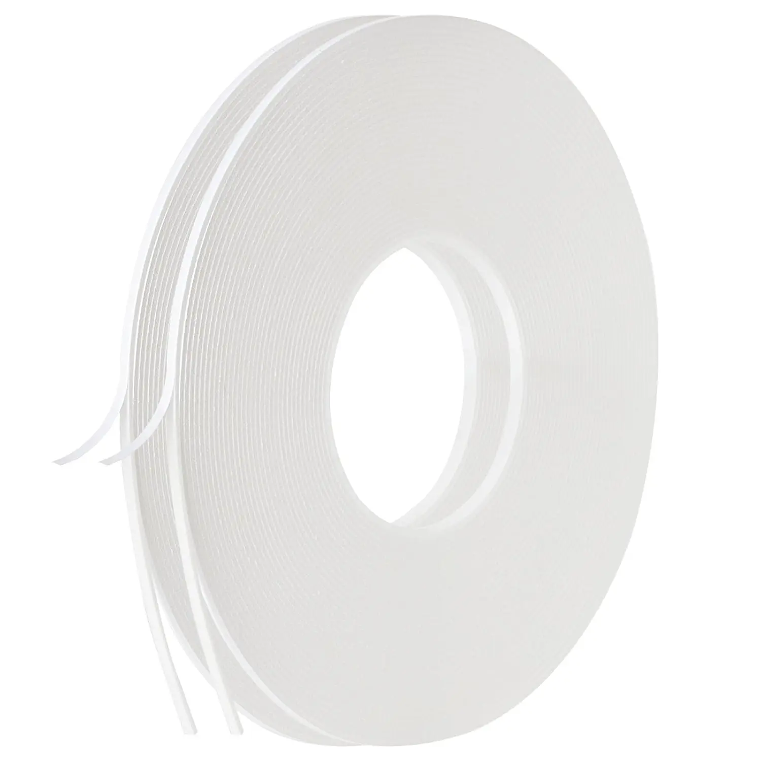 2 Roll of White Double Sided  Tape,PE  Tape,White Mounting Adhesive Tape (1/8 Inch by 50 )