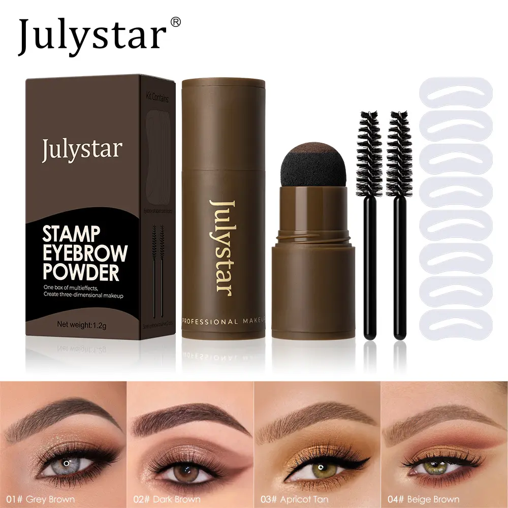 Natural Fine Powder Eyebrow Kit, Waterproof Sweat-Resistant Long-Lasting Eyebrow Powder Set, Smooth and Defined Brows, Perfect for Daily Use