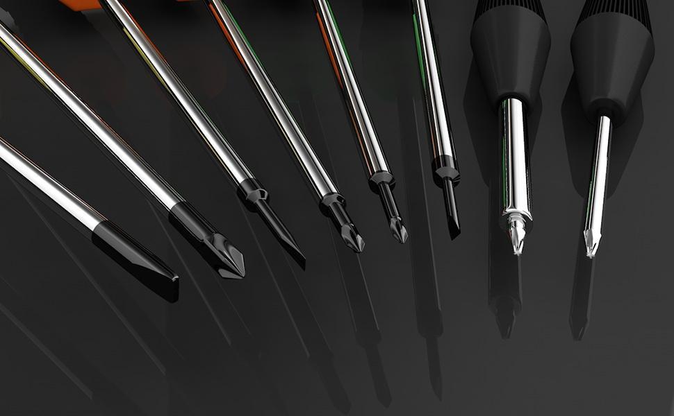 Screwdriver Set, 12 Pcs Small Screwdriver Set with Flathead Phillips Pentalobe Screwdriver In Different Sizes for iPhone PC Laptop Eyeglass Jewelry Watch