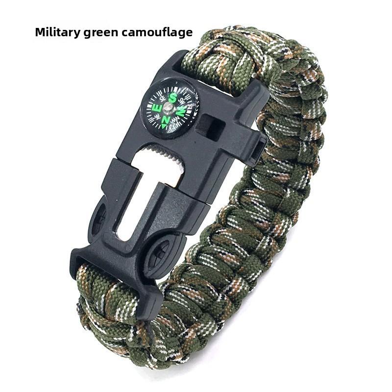 Paracord bracelet survival bracelet multifunctional five-in-one outdoor paracord camping adventure seven-core wristband
