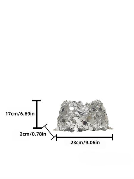 New Shiny Sequins Bag, Elegant Simple Versatile Shoulder Crossbody Bag, Crossbody Clutch Purse, High-End Design, Perfect for All Occasions