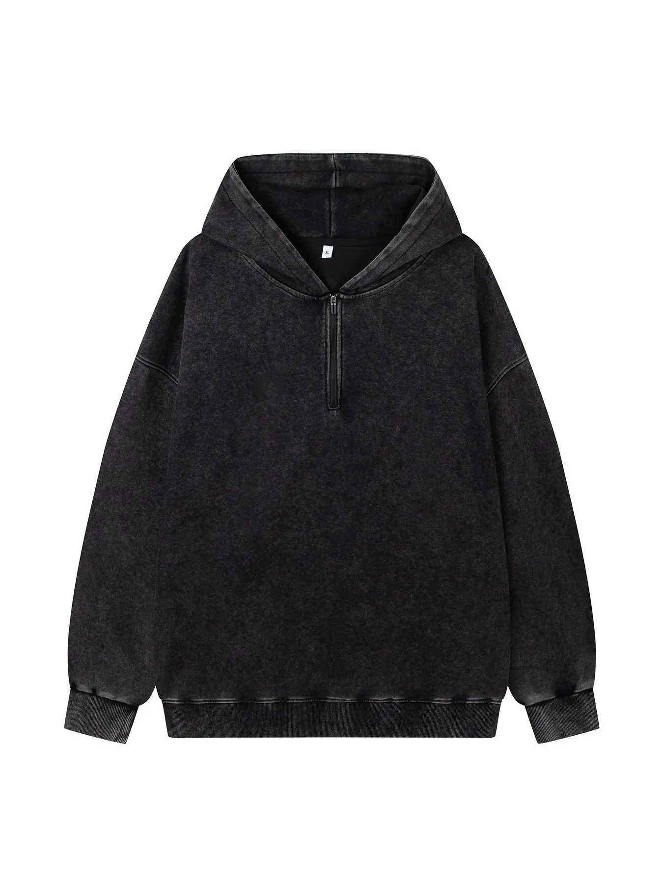 Men's Vintage Washed Distressed Hoodie, New Fashion Trendy Versatile Casual Denim Top, Stylish Men's Clothing for Daily Wear