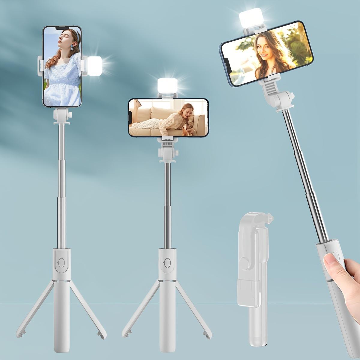 Wireless Selfie Stick, Multifunctional Tripod Selfie Stick with Remote Control, Universal Travel Selfie Accessory and Selfie Stand for Mobile Phones Wireless Selfie Stick, Multifunctional Tripod Selfie Stick with Remote Control, Universal Travel Selfie Accessory and Selfie Stand for Mobile Phones