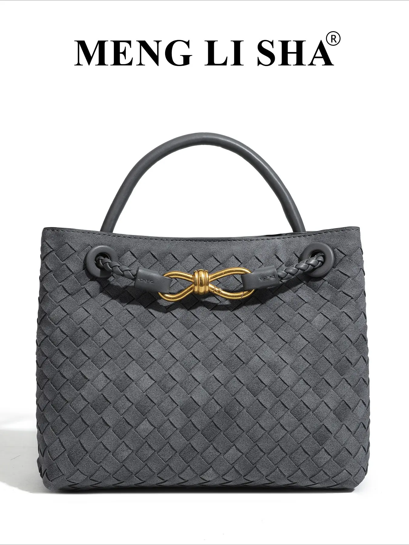 New matte fashion versatile handwoven bag women's high-end retro suede shoulder messenger handbag 2026