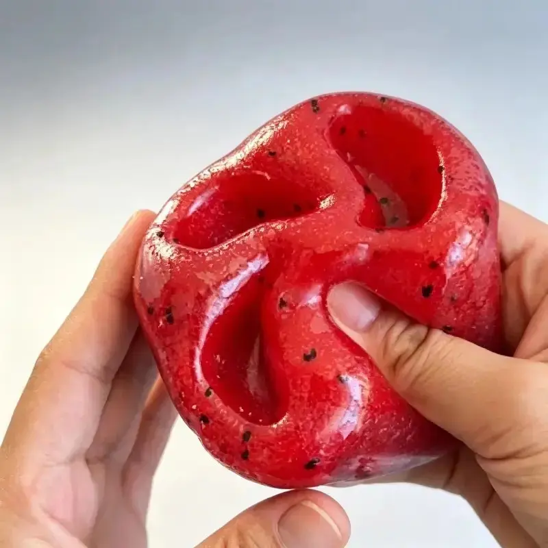 Watermelon Squishy Fidget Toy, Slow Rebound, Super Soft Asmr Stress Ball, Shapeable Squeeze Feature, Play & Relaxation Toy, Squishy Sensory Fidgets