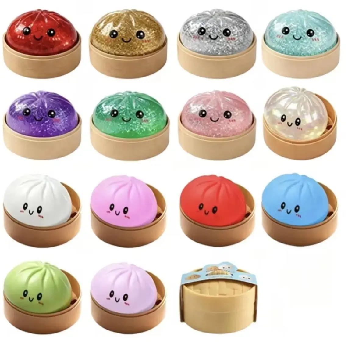 Squishy Bun - SINGLE PIECE (Sold Individually, NOT a Set) |   Squishy Dumplings Sugar Edition