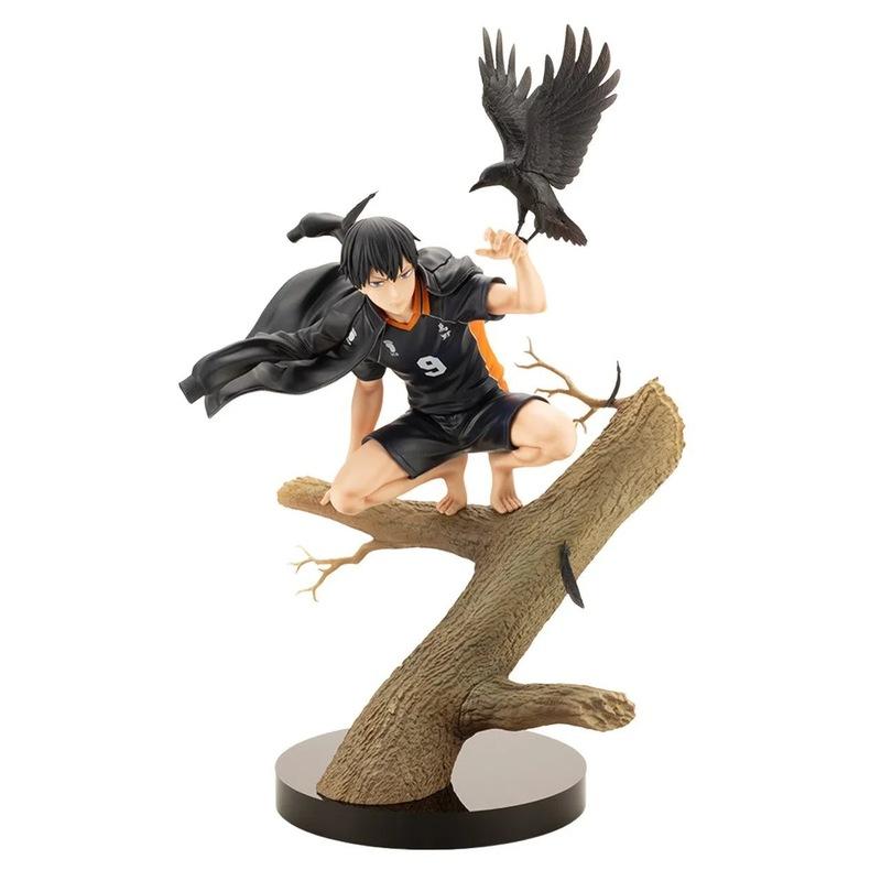 Haikyuu Anime Figure Hinata Shoyo Kageyama Tobio Crow Tree Stump Statue Desktop Decor Boxed Figurine For Anime Manga Fans