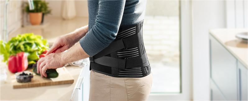 UGEM Back Braces for Lower Back Pain Relief with 6 Stays, Breathable Back Support Belt for Men/Women for work , Anti-skid lumbar support belt with 16-hole Mesh for sciatica(M)