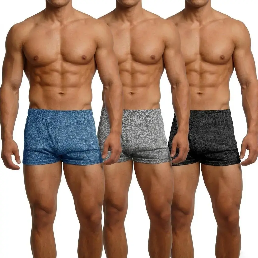 Men's Sports Fitness Bodybuilding Shorts, 3-inch Quick-Drying Shorts Summervibes fathers day gift ideas