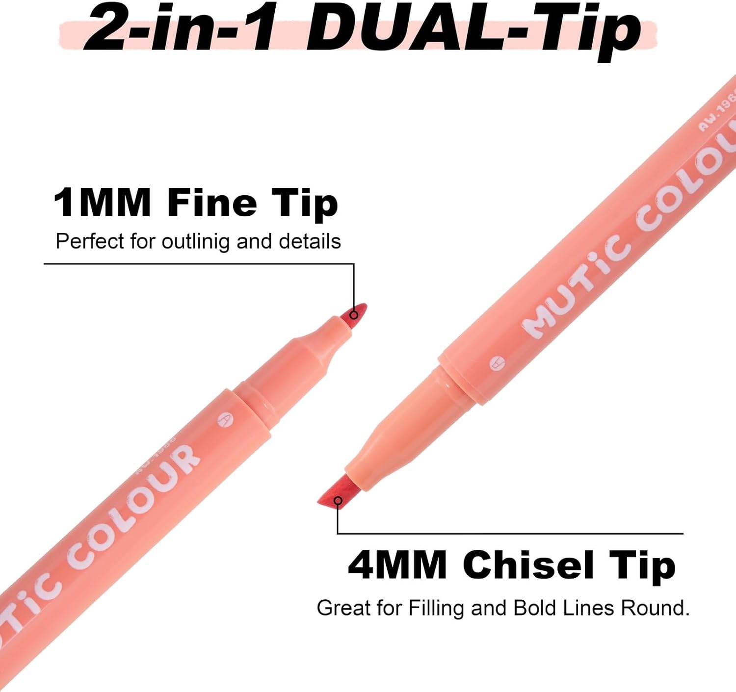 Pastel Highlighters Set, 24  Retro Colors, Highlighters Assorted Colors, Quick Dry Dual tip and Fine Tip No Bleed Highlighter Markers for  Journals Planners Books Notes