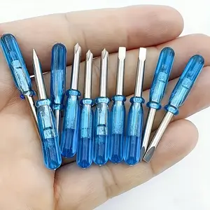 10pcs Mini Screwdriver Set, Ideal for Toy Repair & DIY, Includes 2mm Micro Flat Cross Screwdrivers, Perfect for Enthusiasts & Craft Practice