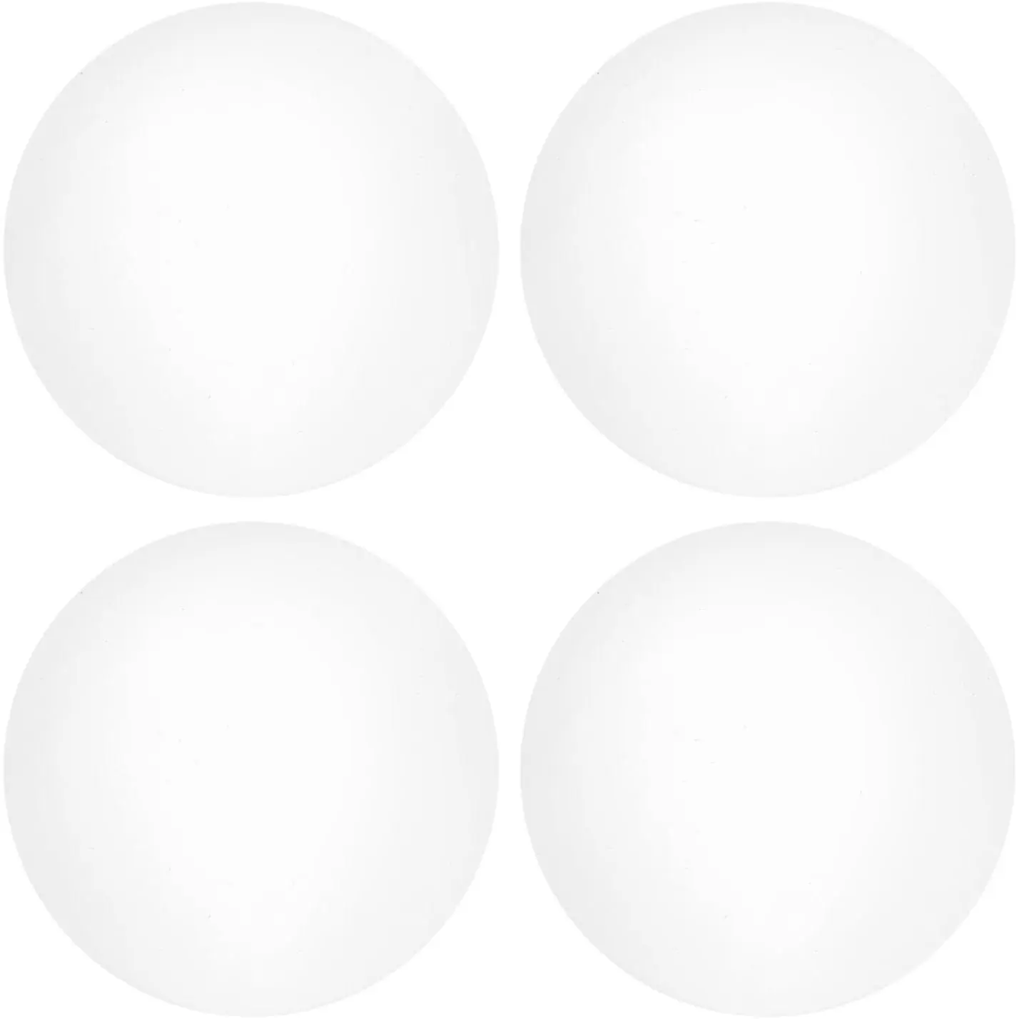 4 count Door Stopper Wall Protector, 30mm/1" White Self Adhesive Bumper PVC Doorknob Buffer Guard for  Office Door Stop
