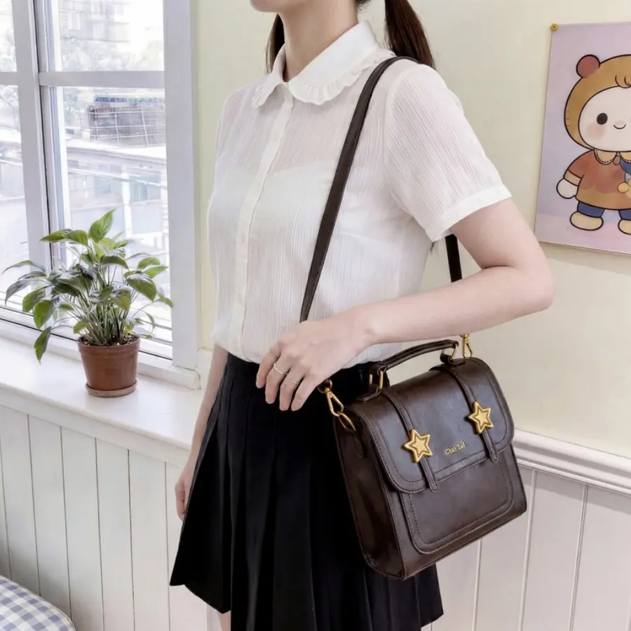 Women's Vintage University Style College Travel Work Backpack, Laptop Compartment, Fashion Casual Day Bag, School Commute, Office, Travel