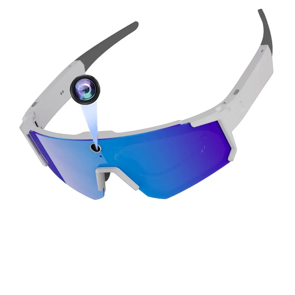 Sport Smart Glasses with 8MP Camera,Video Recording,4GB Memory Build-in (No SD Card Needed), Build-in Myopia Inner Frame,Bluetooth Call ,Music Control ,AI Translation, 260Mah Battery, IP64 Waterproof Smart Sports Glasses