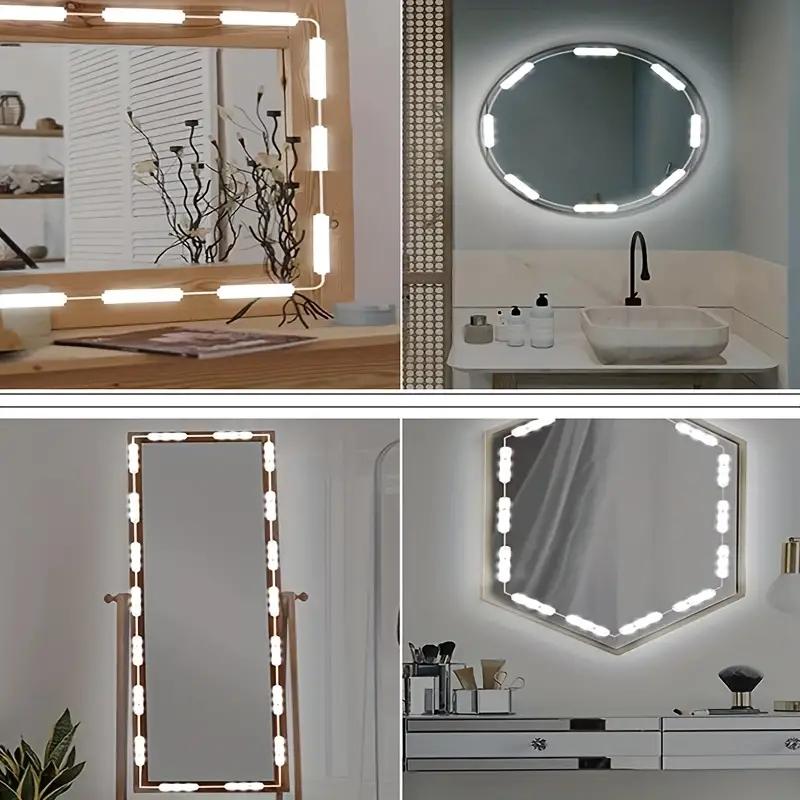 USB Powered Touch Sensor Makeup Mirror Light, Dimmable 42 LED Floor Mirror Light Strip, Lighted Makeup Mirror, LED Light for Bathroom, Bedroom, Dressing Room